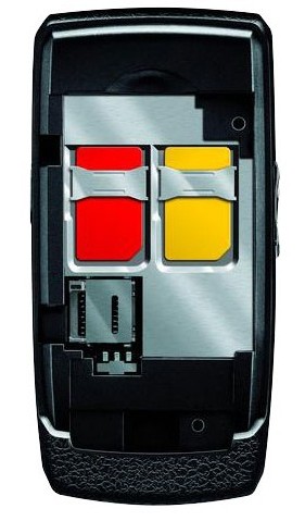 Телефон с возможностью использования двух SIM-карт 
